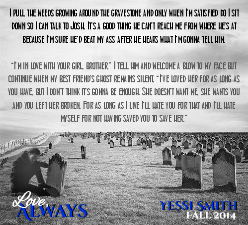 graveside quote B&W